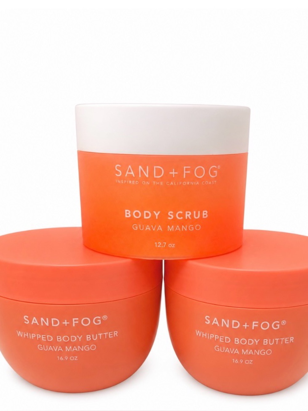 Guava Mango Body Scrub & Whipped Body Butter - Orange